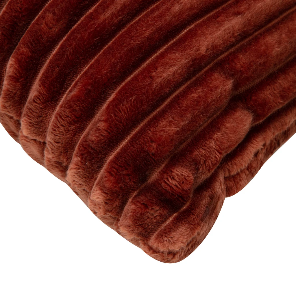 Dekoračný vankúš TILIA do obývačky, tehlový 50x50 cm