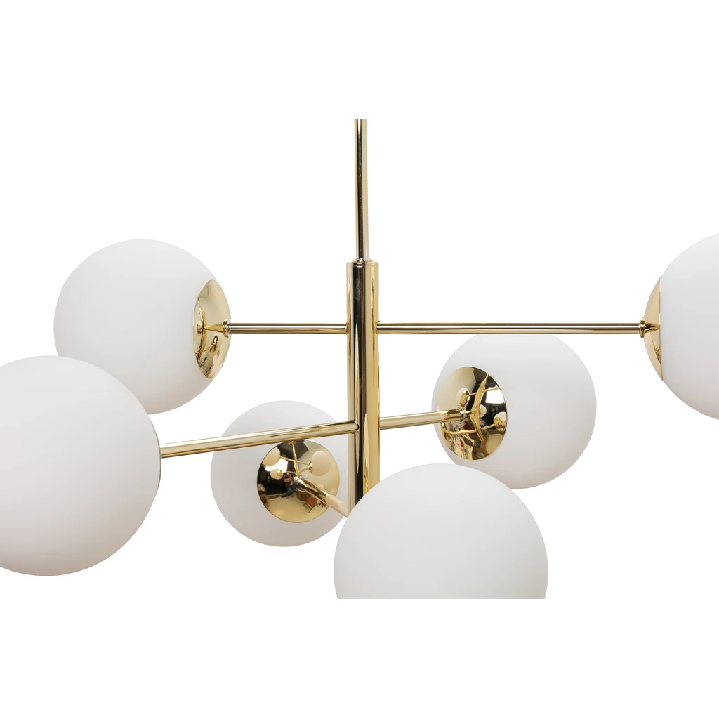 Závesná lampa gule 6-bodová zlatá AURORA