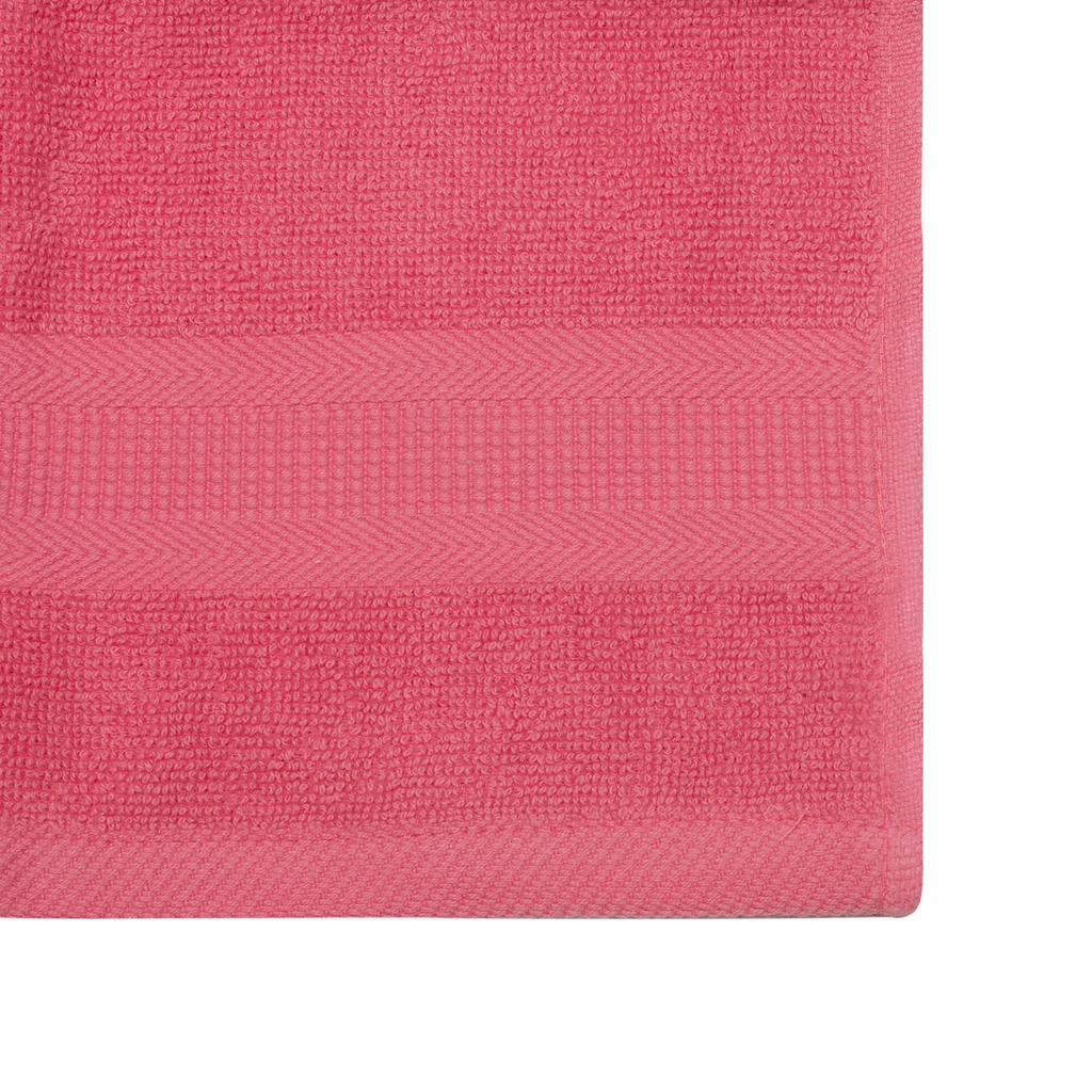 Sada 3 ružových bavlnených uterákov 30x30 cm