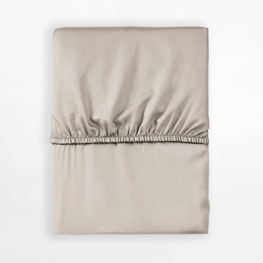 Saténové prestieradlo s gumičkou béžové PURE 140x200 cm