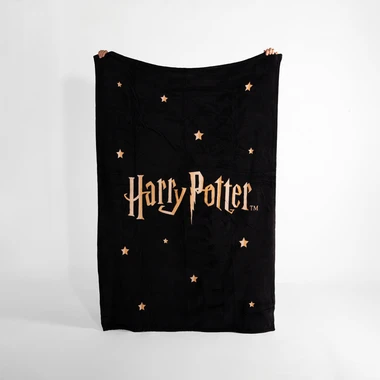Čierna deka HARRY POTTER 130x170 cm