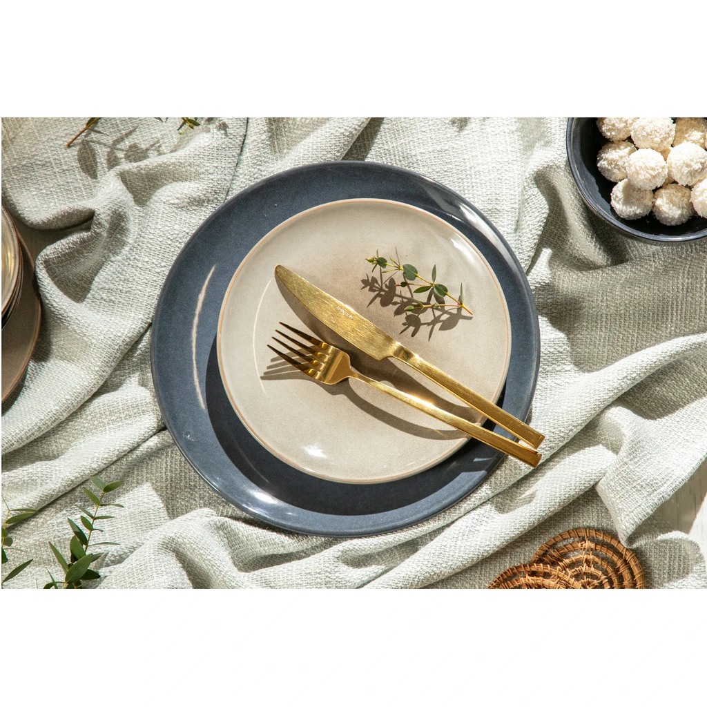 Súprava zlatých príborov pre 6 osôb COMO 24 kusov