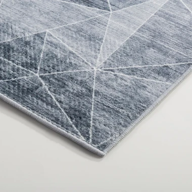 Geometrický koberec PUERTO svetlosivý 80x150 cm