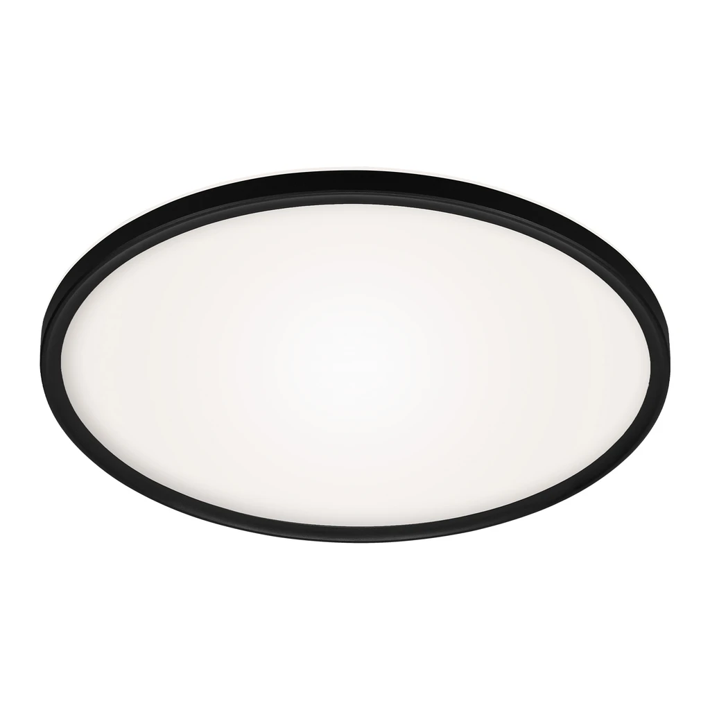 Stropná lampa LED s ovládačom čierna SLIM 42 cm