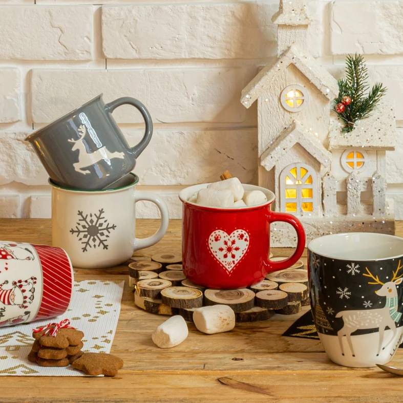 Vianočný hrnček červený 360 ml