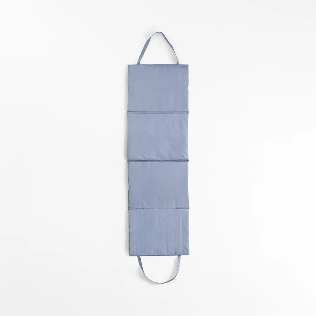 Plážová podložka so vzorom listov, sivá 50x160 cm