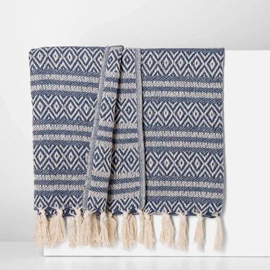 Tmavomodrá deka MARLA 125x150 cm