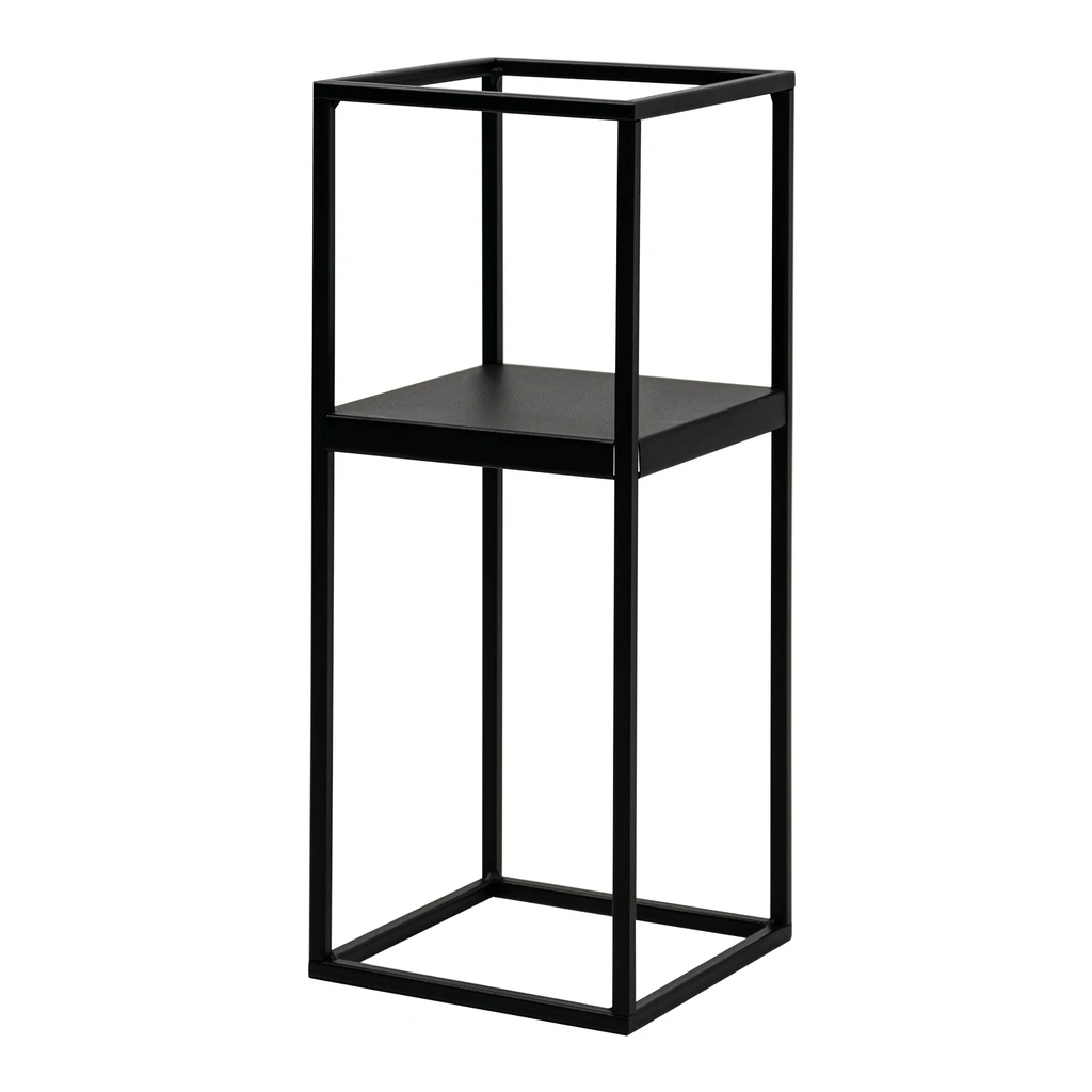 Stojan na kvetináč loft čierny LILLIE 47 cm
