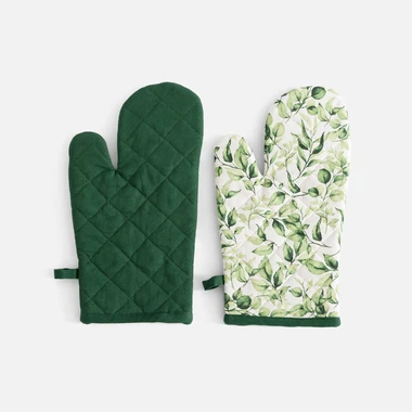 Kuchynské chňapky zelené SUMMER COLLECTION, 2 ks