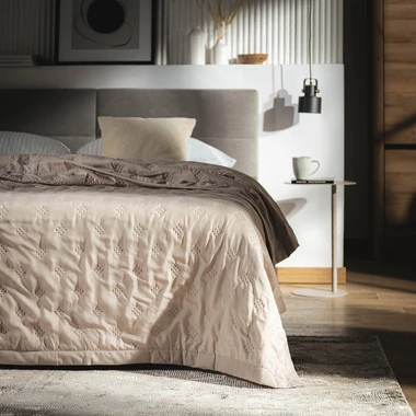 Béžový prehoz na posteľ CLOUD 180x200 cm