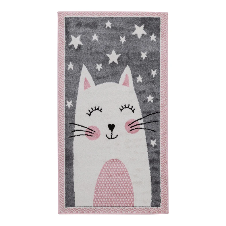 Sivý koberec, králik HAPPY 80x150 cm