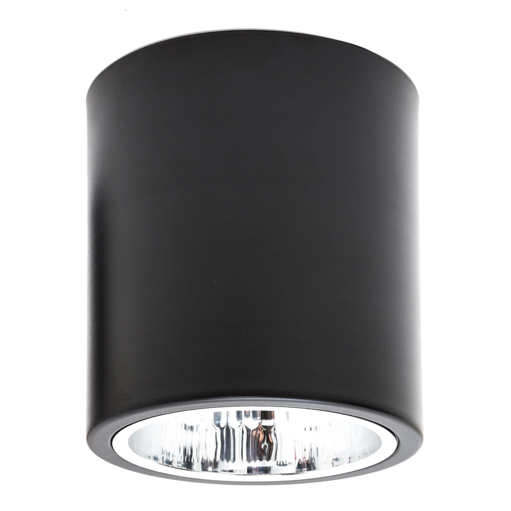 Reflektor 1-bodový čierny ROUND, priemer 13,3 cm