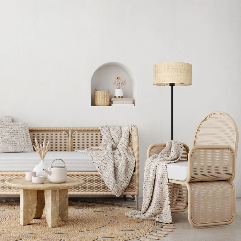Stojacia lampa RATTAN
