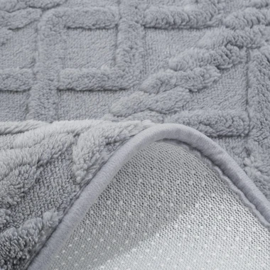 Kúpeľňová predložka NORDIC, sivá, 50x80 cm