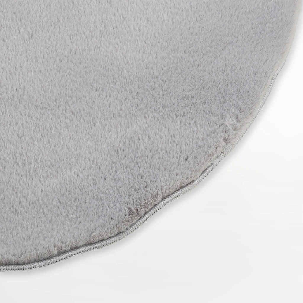 Okrúhly koberec RABBIT, strieborný, 120 cm