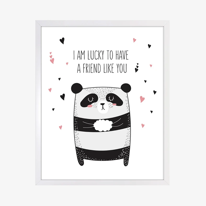 Obraz s motívom spiaceho medvedíka PANDA 40x50 cm