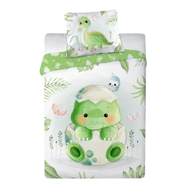 Bavlnená posteľná bielizeň PLYŠÁKY DINO 100x135 cm