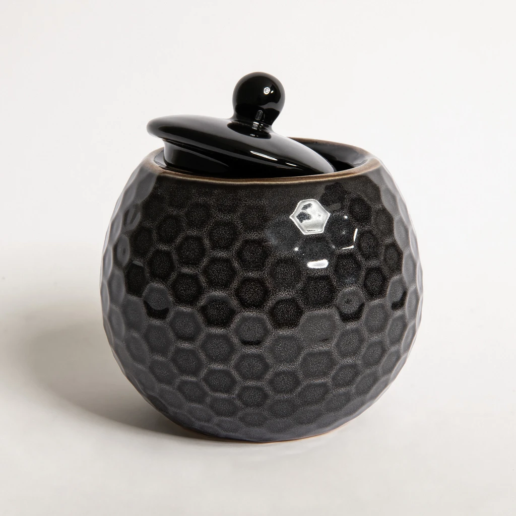 Keramická cukornička BRESCA čierna
