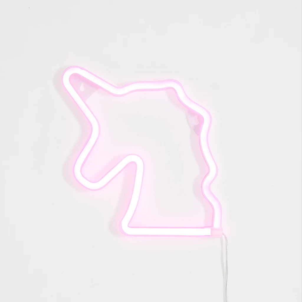 Lampka NEON UNICORN idealnie się sprawdzi jako prezent i miły akcent w domowej przestrzeni.