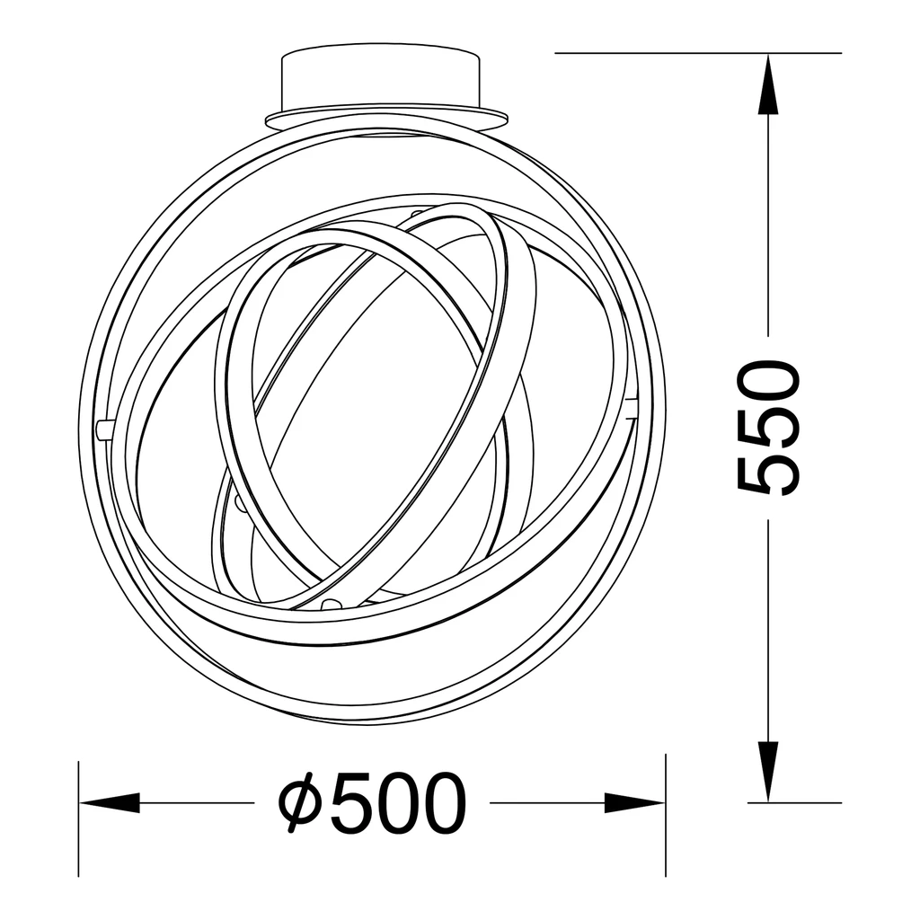 TESS to lampa sufitowa o niezwykle ciekawym, wręcz kosmicznym designie.