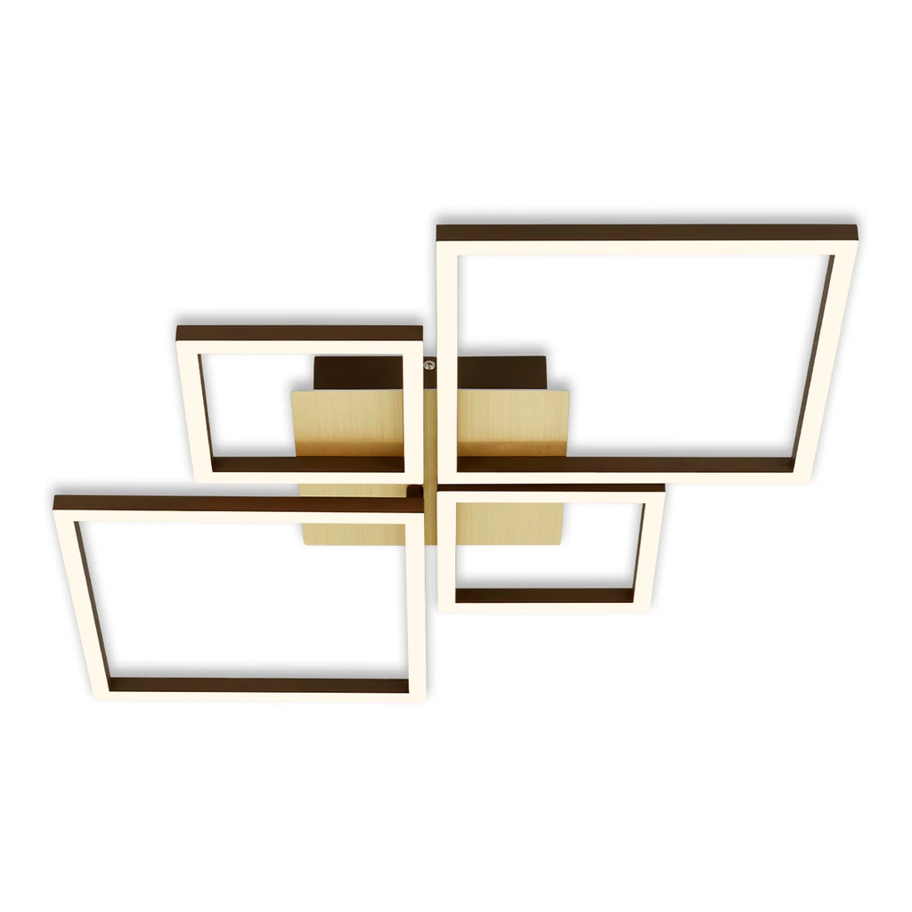 Stropná lampa LED otočná zlato hnedá FRAME 75 cm