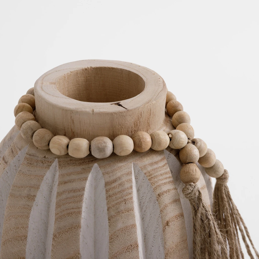 Wazon drewniany etno 19 cm