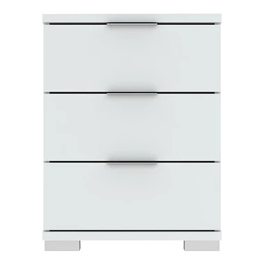 Nočný stolík PRAGA s 3 zásuvkami