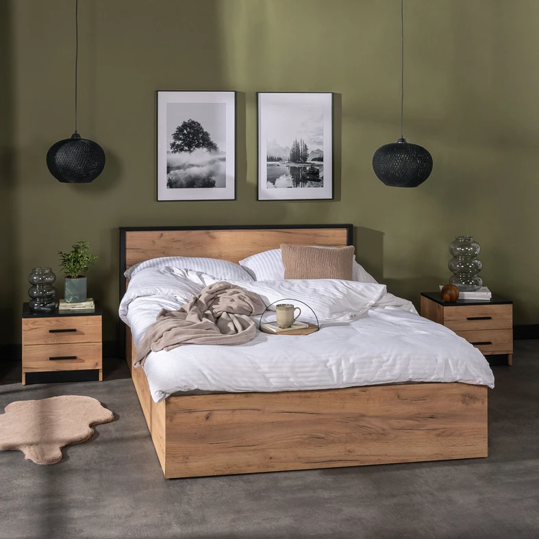 Závesné svietidlo YUMAK boho pletené čierne 35 cm