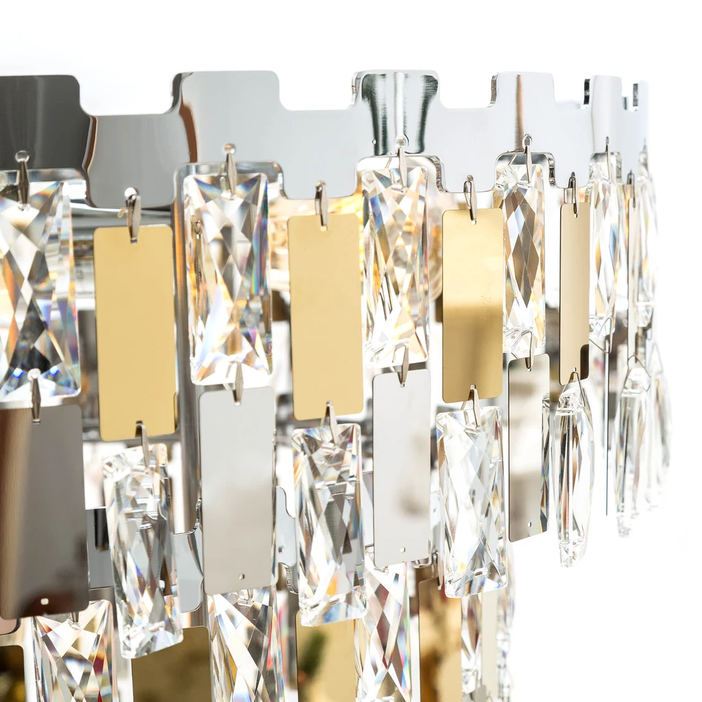 Zlatý luster ANZIO 49 cm