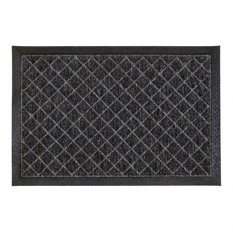 Gumená rohožka s kosoštvorcovým vzorom 40x60 cm