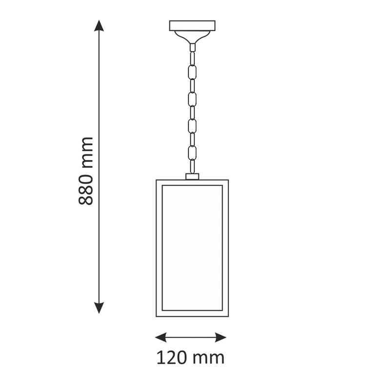 Vonkajšie závesné svietidlo grafitové MALMO