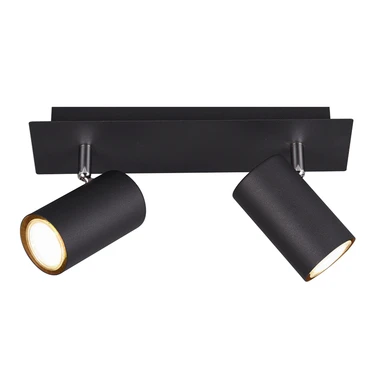 Stropné svietidlo lišta 2 reflektory čierna MARLEY