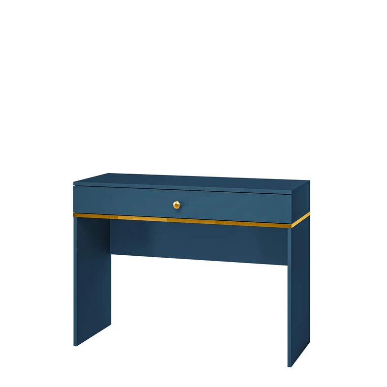 Toaletný stolík so zásuvkou tmavomodrý MARINE