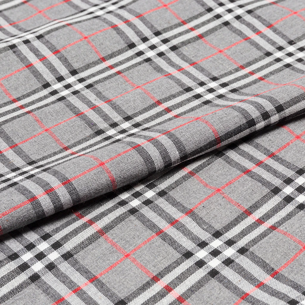 Sivý obrus so škótskym vzorom NEWPORT 40x120 cm