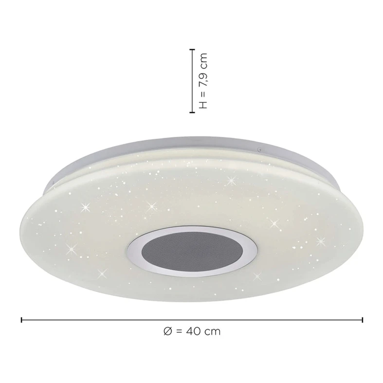 PELVO LED stropné svietidlo s reproduktorom 14287-16