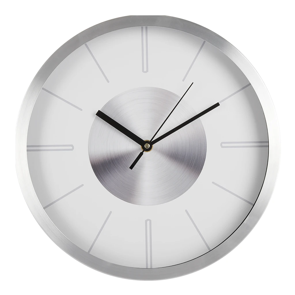 Okrúhle nástenné hodiny biele 30,5 cm