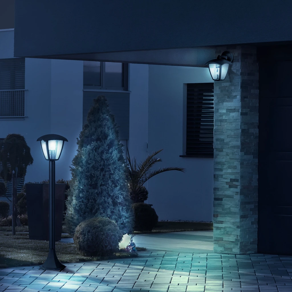 Vonkajšia stojacia lampa čierna IGMA 86 cm