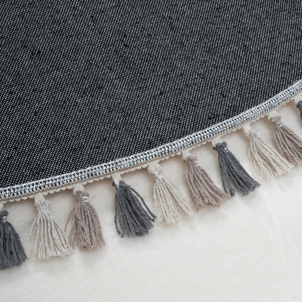 Okrúhly koberec so strapcami MUUM 120 cm