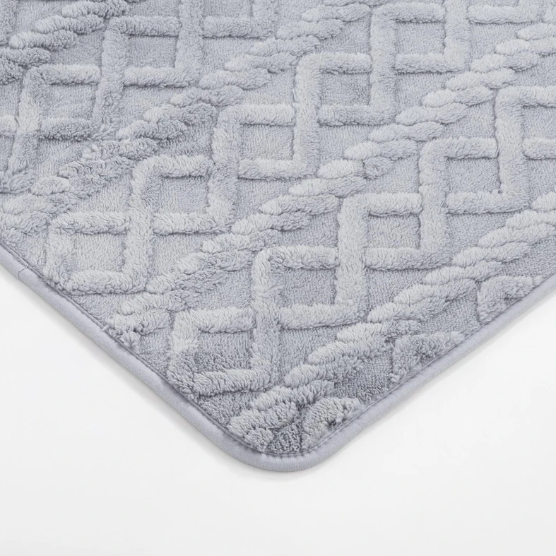 Kúpeľňová predložka NORDIC, sivá, 50x80 cm