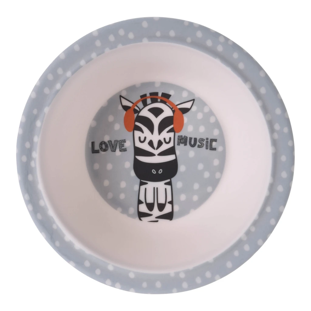 Detská melamínová miska ZEBRA 400 ml