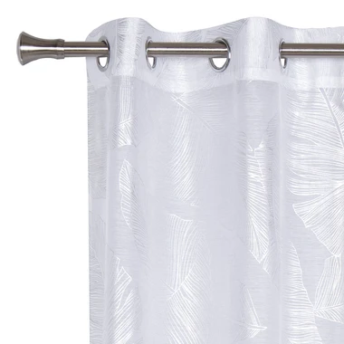 Záclona do obývačky biela VANUA 140 x 260 cm