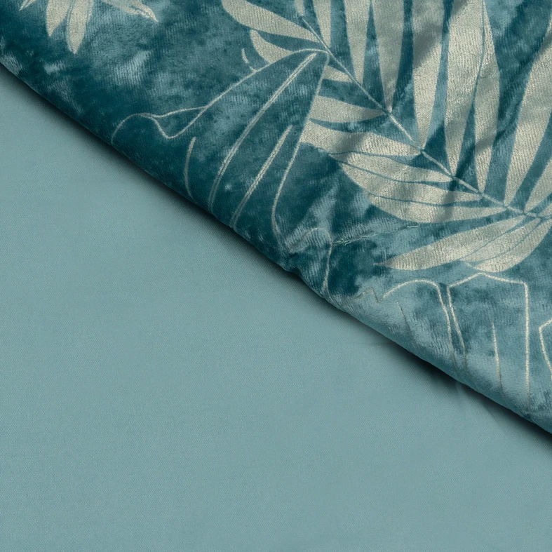 Zelená velúrová vrchná prikrývka TIARA 180 x 200 cm