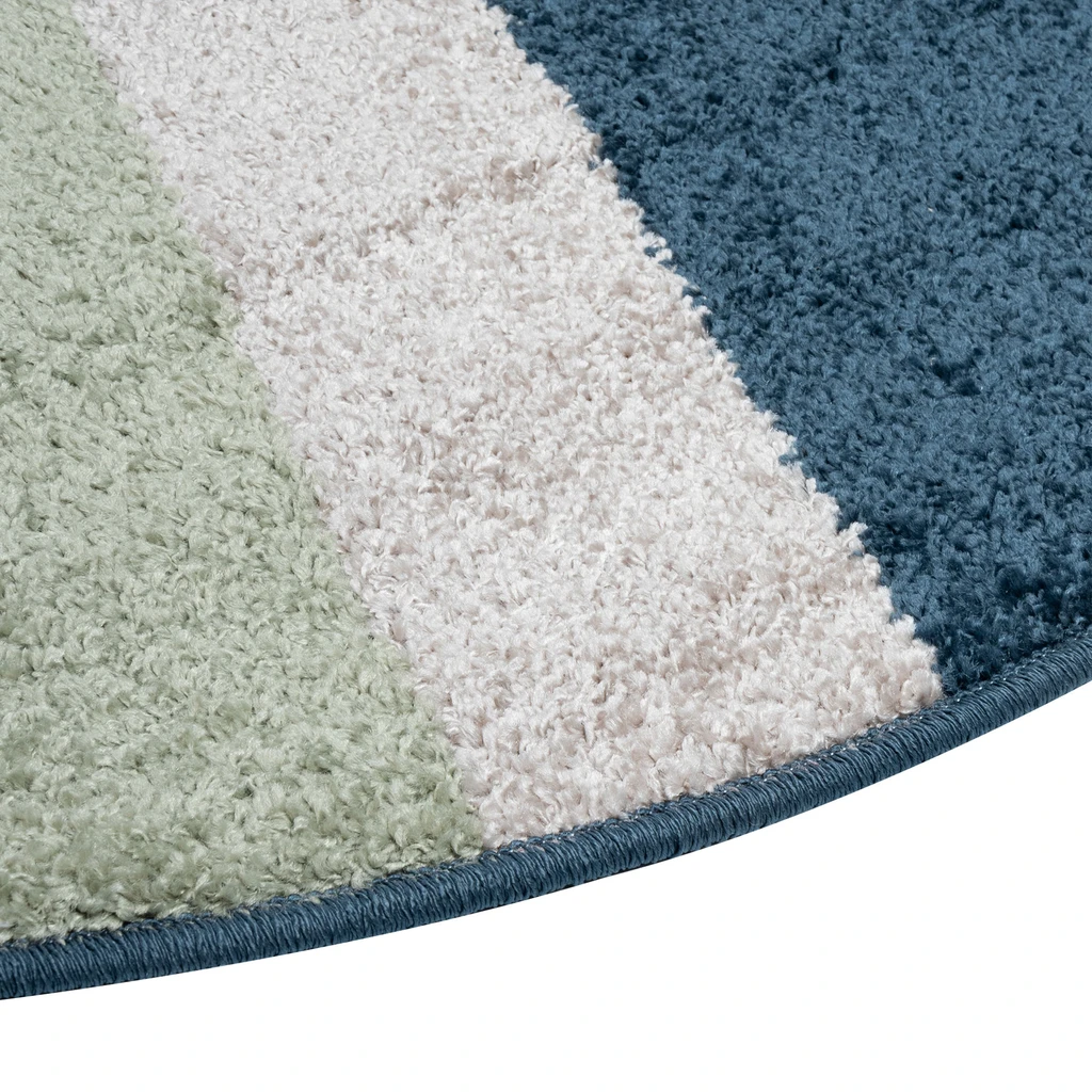 Pruhovaný okrúhly koberec HOUSTON 110 cm