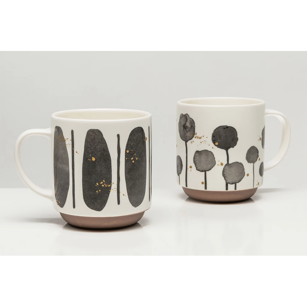 Porcelánový hrnček abstraktný motív 400 ml