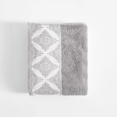Bavlnený uterák sivo-biely AGADIR 70x140 cm