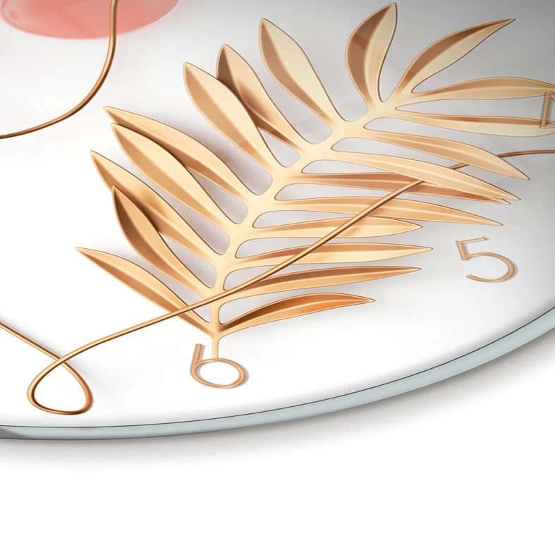 Sklenené nástenné hodiny FEMININE LINE 30 cm