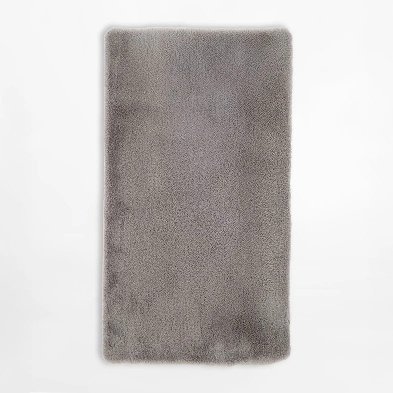 Moderný strieborný koberec RABBIT, 80x150 cm