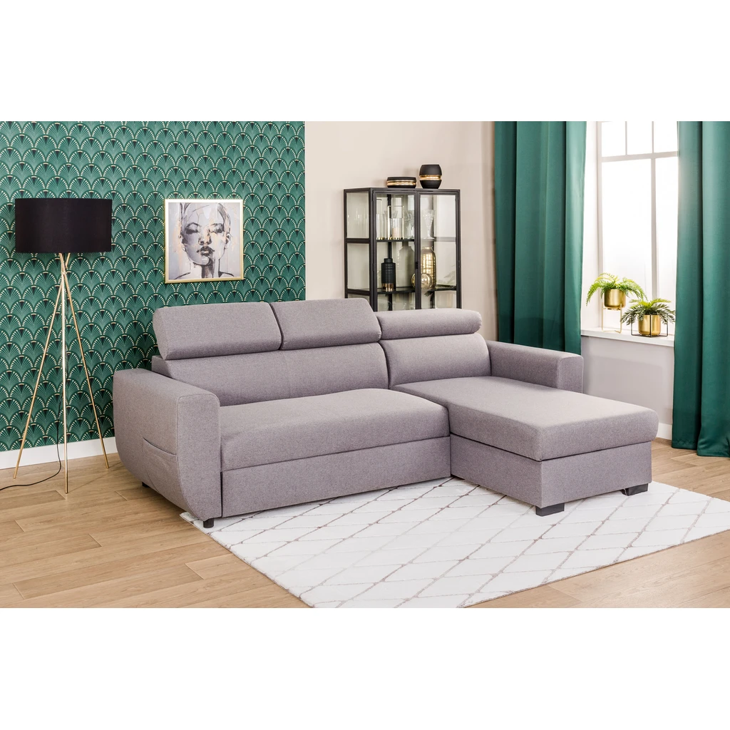 Stojacia lampa na trojnožke v čiernej a zlatej farbe TAGO