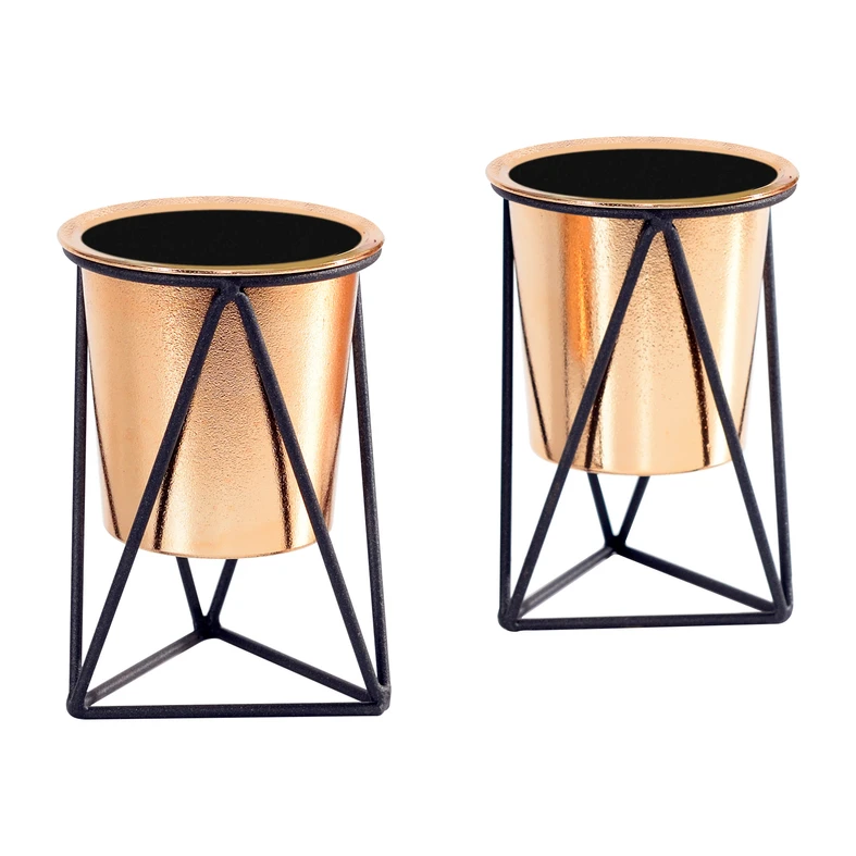 Sada 2 dekoračných obalov na črepník na 14,5 cm stojanoch