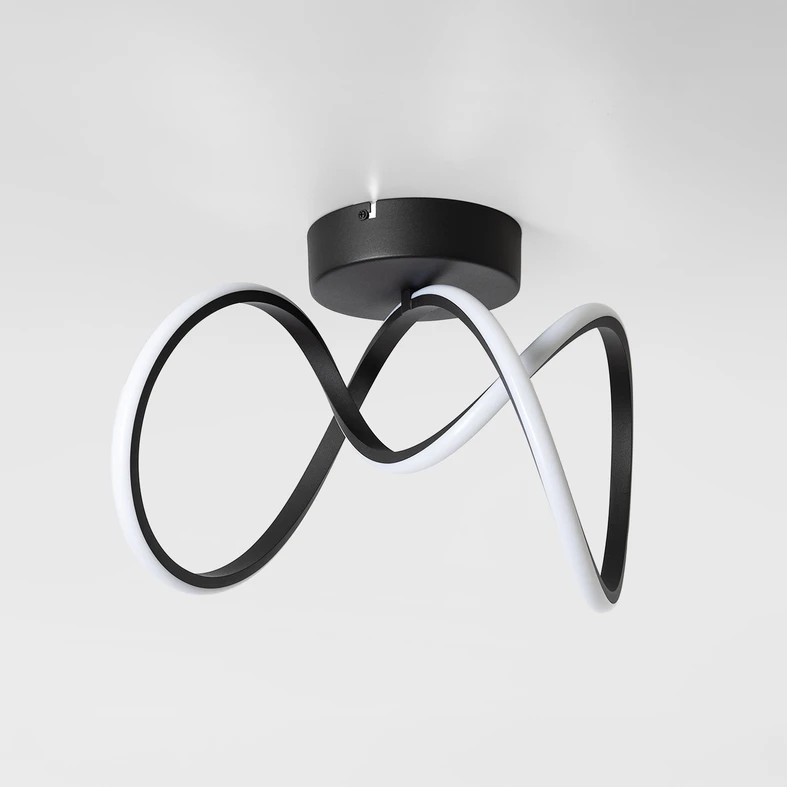 Czarne, matowe wykończenie lampy CLINT oraz wbudowany w oprawę LED budują wrażenie, które połączysz z koncepcją wnętrza o prostej, funkcjonalnej stylistyce.